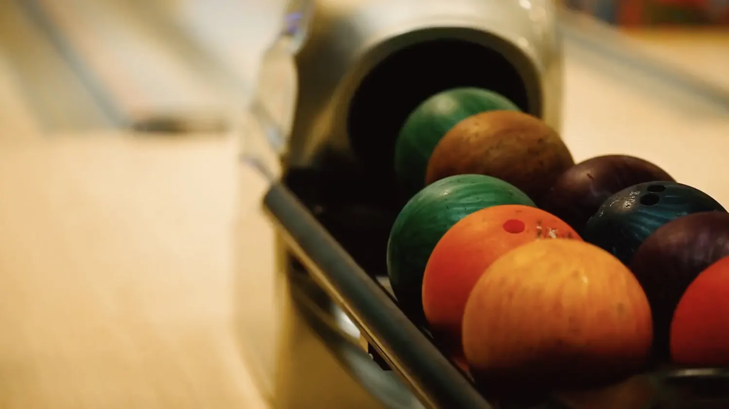 Multicolored Bowling Balls