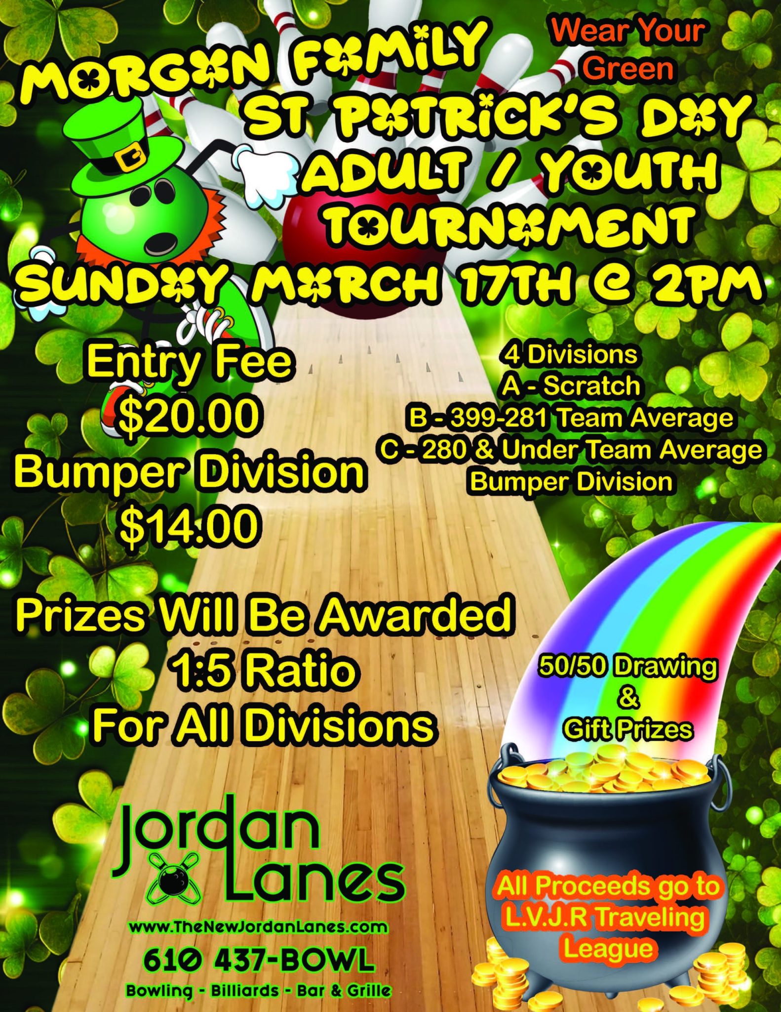 Morgan Family Adult / Youth Tournament @ The New Jordan Lanes
