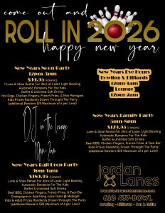 New Years Eve Parties @ The New Jordan Lanes
